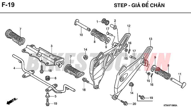 F-19_GIÁ ĐỂ CHÂN